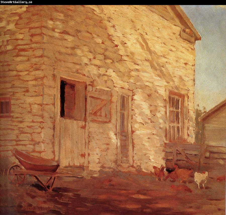Grant Wood Old Stone and barn